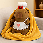 Мʼяка іграшка-плед Капібара 120*150 см, FA95 / Іграшка з пледом / Іграшка подушка Капібара, фото 3