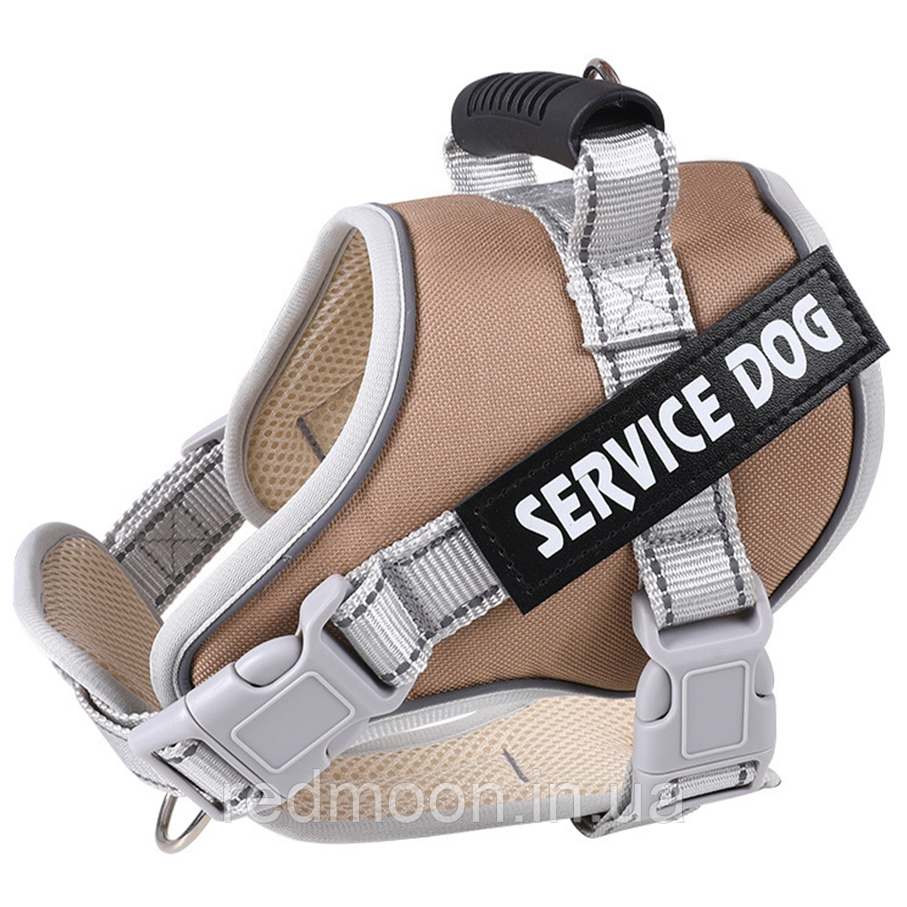 Шлейка для собак, шия 50-65 см ; грудей 60-81 см, B40707Q9 X25 / Регульована шлейка для домашніх улюбленців, фото 1