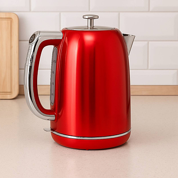 Електрочайник 2л, 1500Вт, RAF-7306R, Червоний  / Електричний чайник / Дисковий чайник електричний