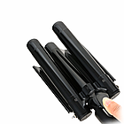 Плойка потрійна для волосся 125Вт, від мережі, V-591 / Щипці для локонів / Плойка хвиля / Щипці для завивки, фото 6