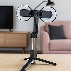 Монопод для селфі з LED підсвічуванням та Bluetooth пультом, 112 см, P40S-M / Монопод для телефону / Трипод для селфі