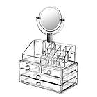 Органайзер для косметики з дзеркалом GT-226 / Косметичне дзеркало / Косметичний органайзер з дзеркалом, фото 3