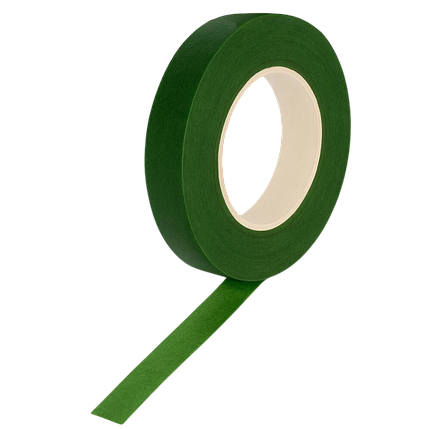 Флористична тейп-стрічка 12 мм 001 Зелена | Green (33 м), фото 1