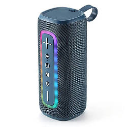 Bluetooth колонка з RGB підсвічуванням IMS-S1041 Синя / Бездротова колонка блютуз / Портативна колонка