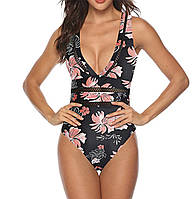 Жіночий суцільний купальник з сіточкою р.S (р.42)