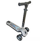 Дитячий самокат з підсвічуванням, до 50кг / Триколісний самокат з колесами, що світяться / Самокат для дітей, фото 4