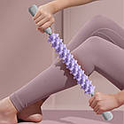 Качалка-масажер для тіла антицелюлітний, 48,6 см, Фіолетовий/Механічний масажер/масажер для тіла, фото 3