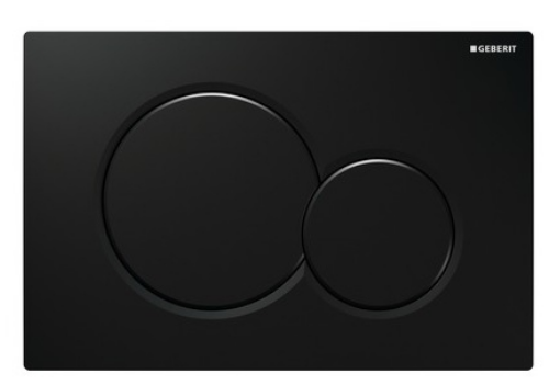 Кнопка для інсталяції Чорна матова Geberit Sigma01 Black mat (115.770.DW.5), фото 1