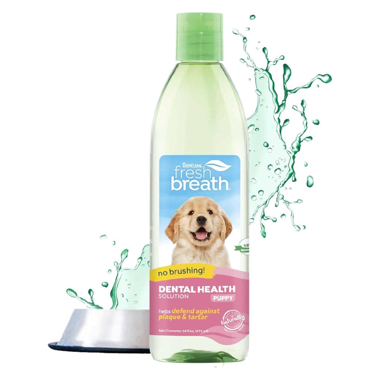 Добавка у воду для цуценят TropiClean Fresh Breath 473 мл