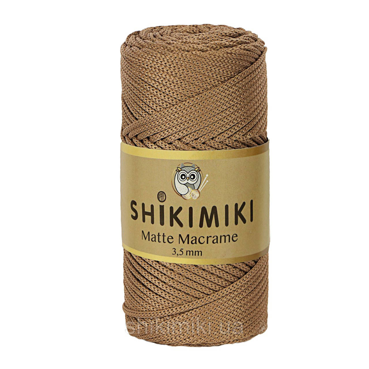 Шнур поліефірний Matte Macrame 3,5 mm, колір Какао, фото 1