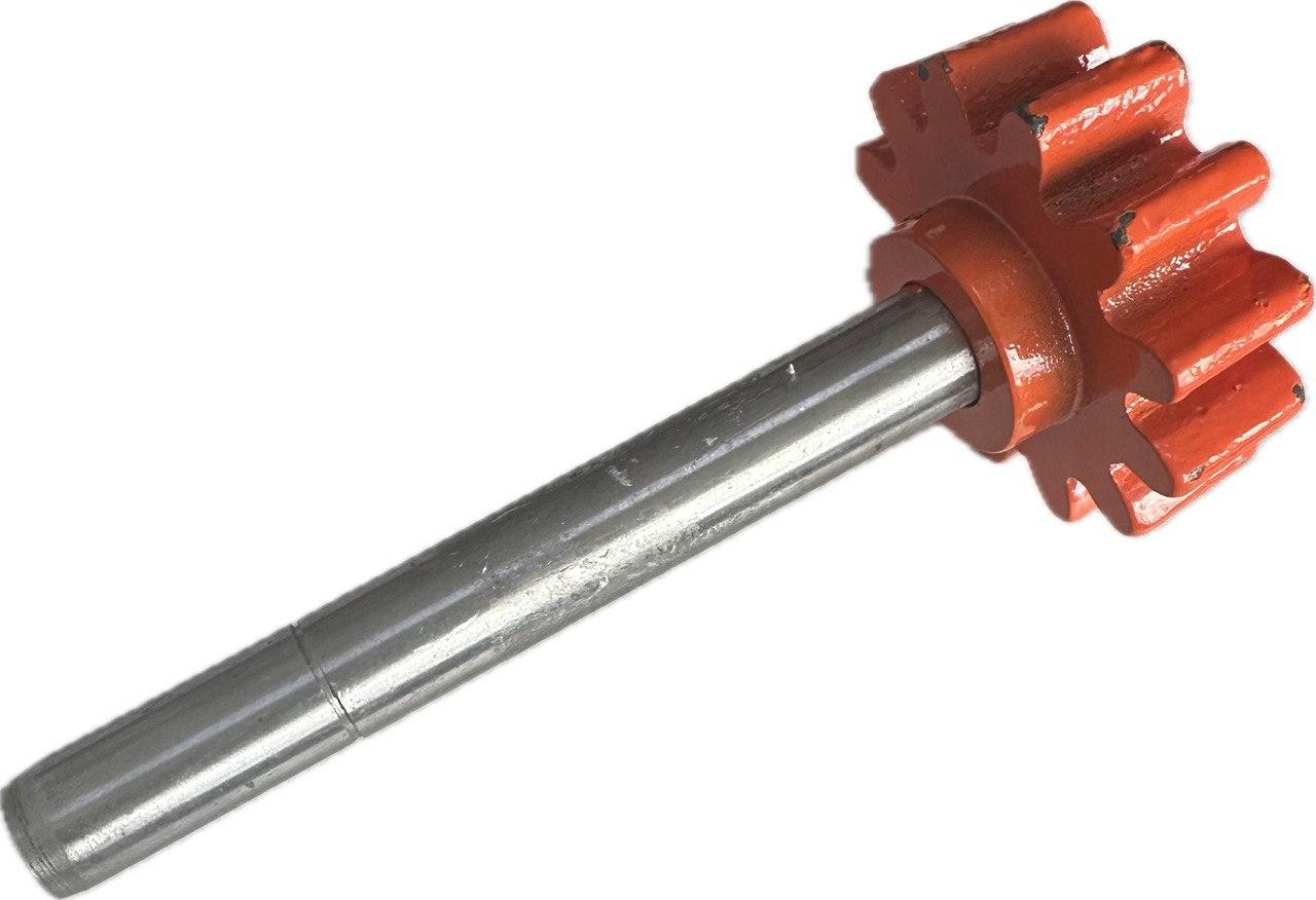 Шестерня з валом бетономішалки Кентавр БМ-125 Е 12 зубів (17х70 h20)