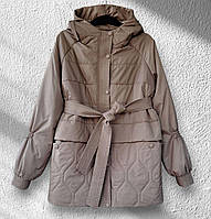 Жіноча демісезонна куртка, більшомірить, орієнтовно на 48/50, див. на заміри в описі