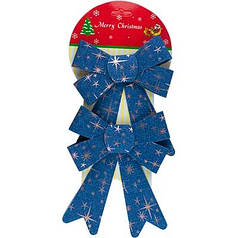 Набір бантиків 15*20см 2шт джинс 92829-PN (288) ПІОНЕР