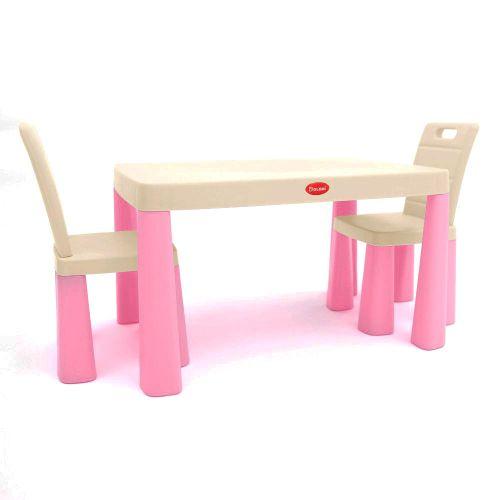 Ігровий набір "DOLONI. Стіл і 2 стільці" (стіл — 48х82х56 см; стілець — 30х30х60 см; коробка — 58х15х83 см), фото 1