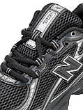 Чорні жіночі кросівки Жіночі кросівки New Balance 740 Black White / Демісезонні Нью Беланс 740 сітка, фото 10