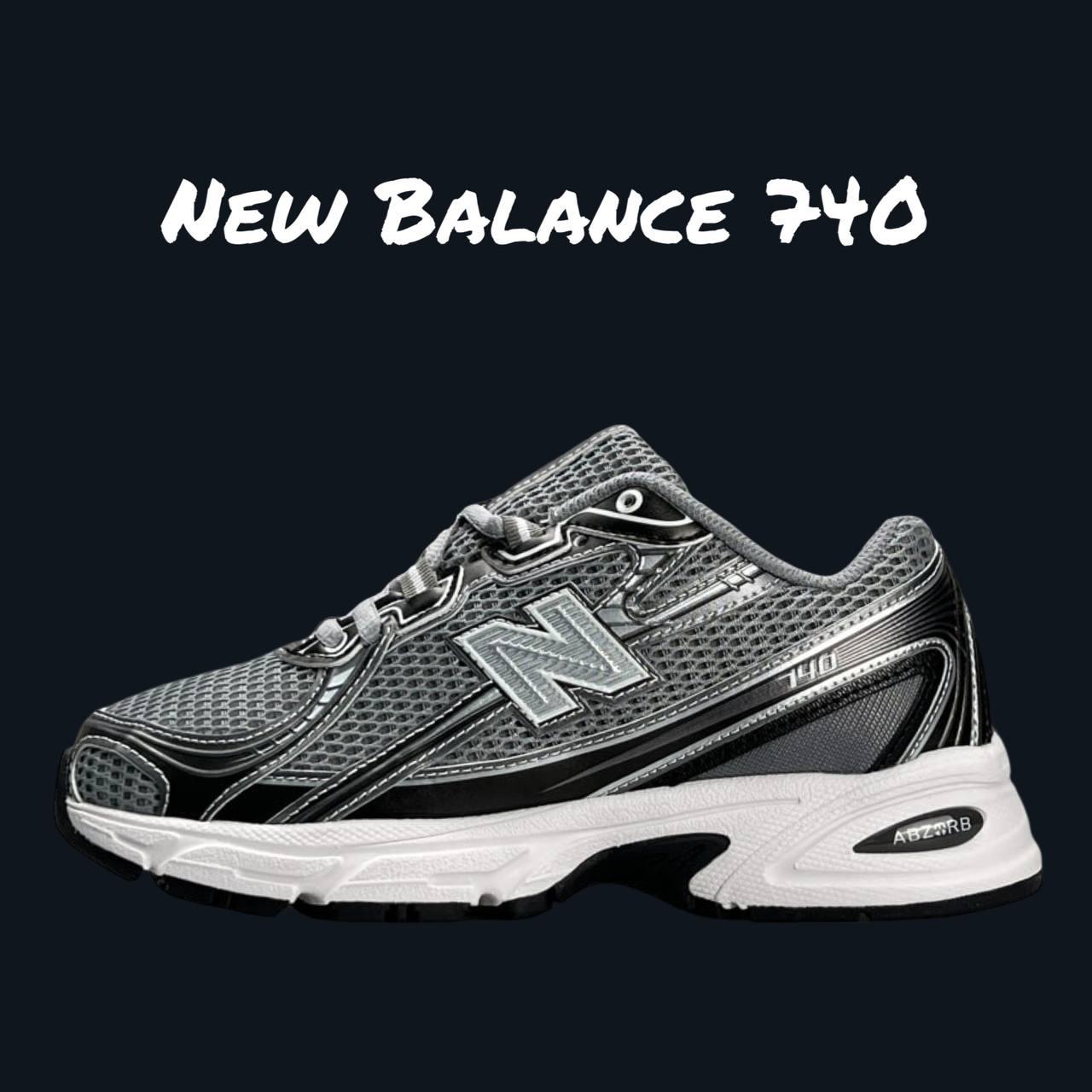 Сірі жіночі кросівки New Balance 740 Grey Silver White / Демісезонні Нью Беланс 740 сітка, фото 1