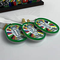 Іменні спортивні медалі з акрилу для різних видів спорту. Індивідуальний дизайн медалей та нагород для спорту