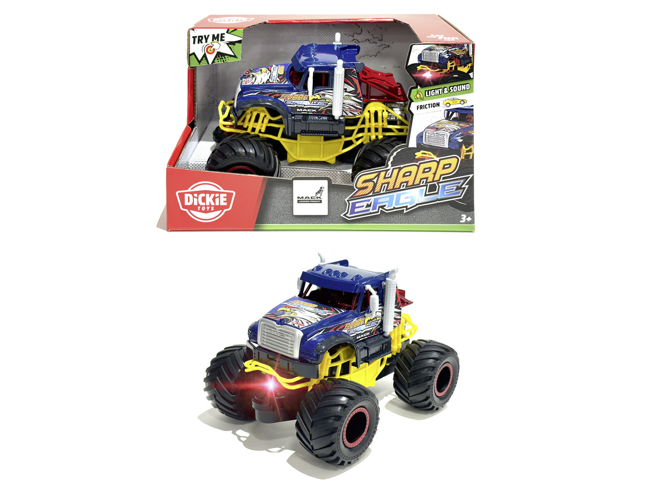 Машинка "Хижий орел", зі звук. та світл. ефект., 18 см (3764028), фото 1