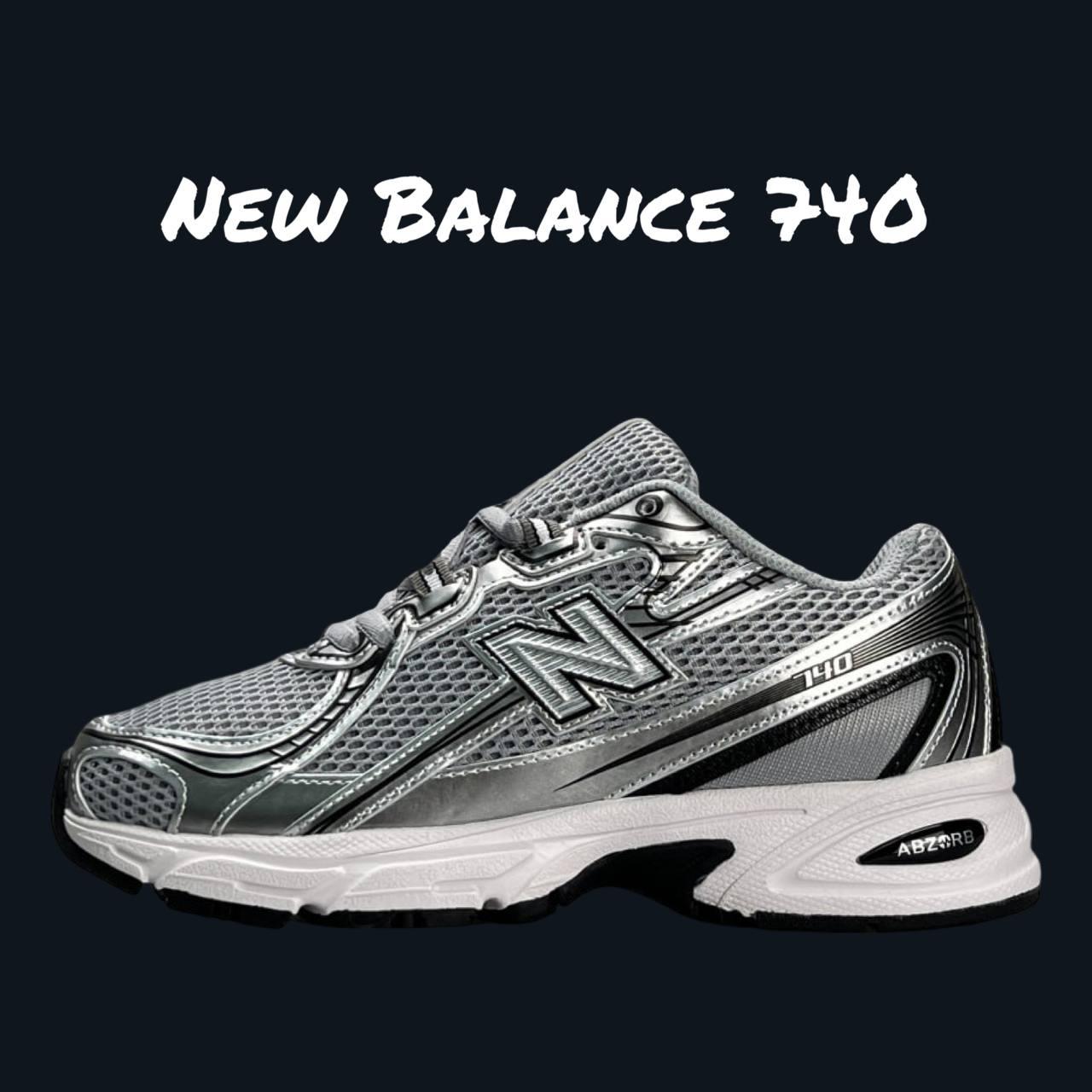 Срібні жіночі кросівки New Balance 740 Grey Silver / Демісезонні Нью Беланс 740 сітка, фото 1