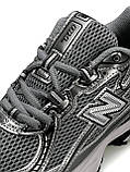 Срібні жіночі кросівки New Balance 740 Grey Silver / Демісезонні Нью Беланс 740 сітка, фото 10