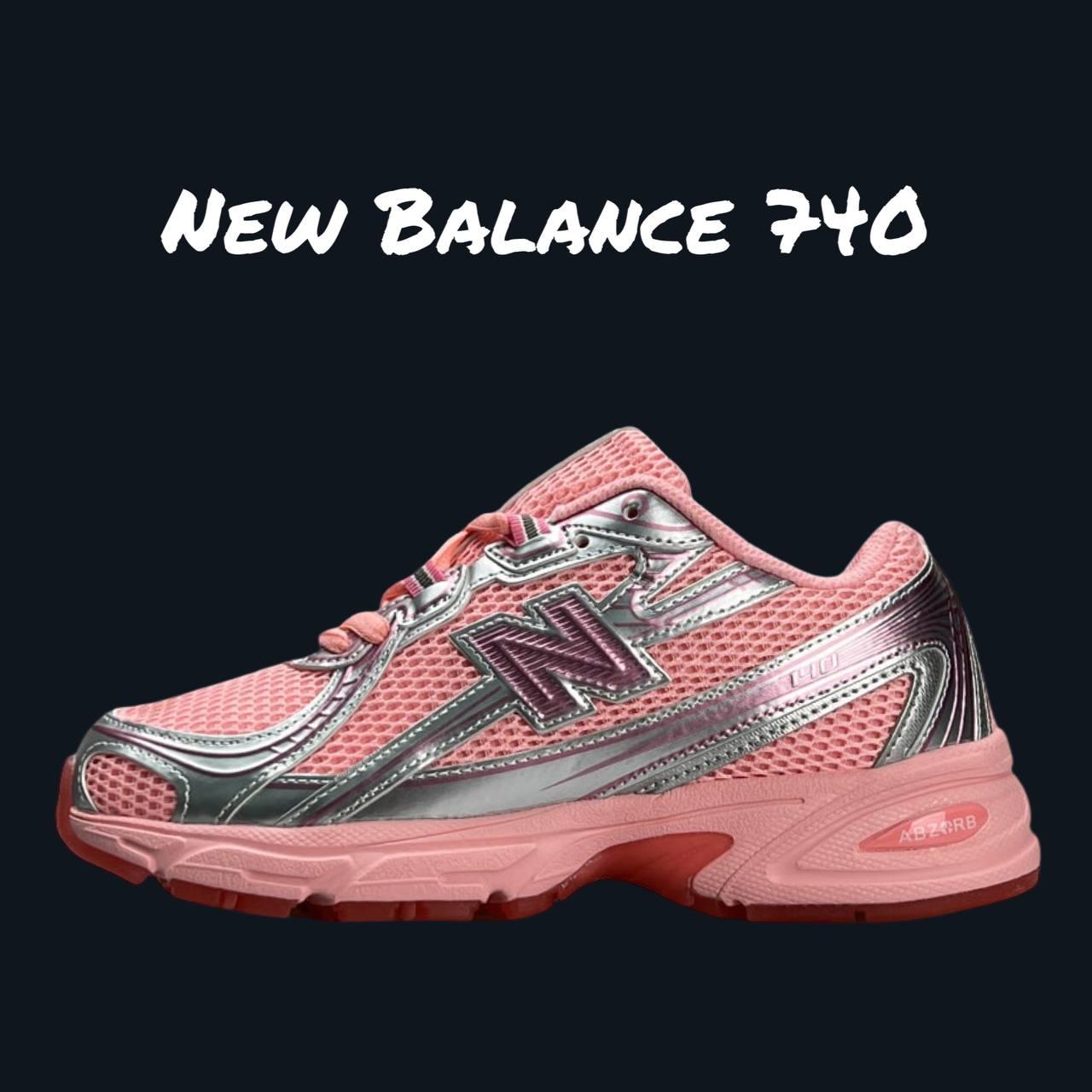 Рожеві жіночі кросівки New Balance 740 Pink Silver / Демісезонні Нью Беланс 740 сітка, фото 1