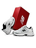 Срібні жіночі кросівки New Balance 740 White Silver Black / Демісезонні Нью Беланс 740 сітка, фото 3