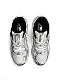 Срібні жіночі кросівки New Balance 740 White Silver Black / Демісезонні Нью Беланс 740 сітка, фото 7