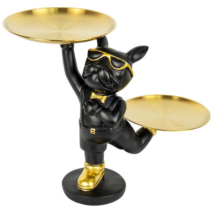 Декоративна статуетка для дому в передпокій «Бульдог №-1» підставка для аксесуарів, ключів 25×15 см, фото 1