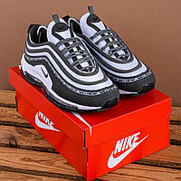 SALE Кроссовки Nike Air Max 97 серые с белым