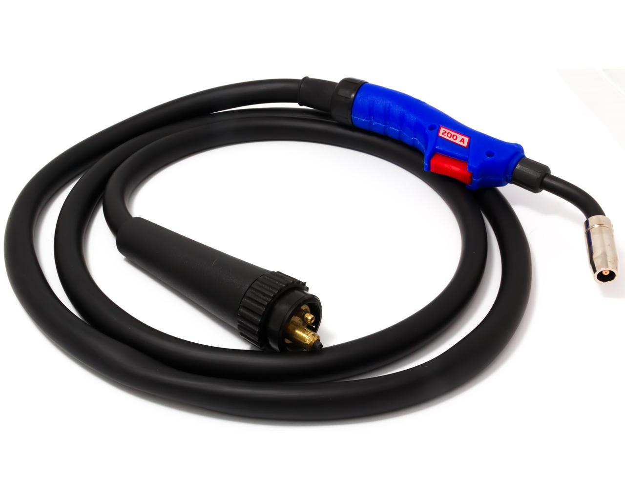 Рукав для напівавтомата 200 А, MIG/MAG, дріт 0.6-1.2 мм, довжина 3 м MB-15 EP-0004 пальник для напівавтомата, фото 1