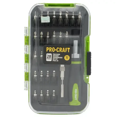 Набір біт 28 шт з викруткою Procraft PRSS-28 в кейсі, фото 1