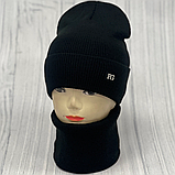 М 89051. Комплект для хлопчика, підлітковий: шапка з флісом і  хомут, розмір вільний, різні кольори 4-15 років, фото 4