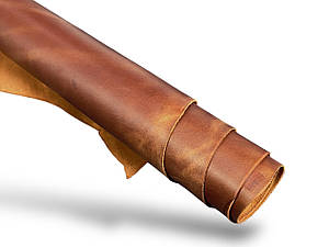 Шкіра натуральна Крейзі Хорс AN т.1,4-1,6 мм колір коньяк