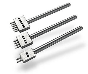 Набір крокових пробійників для шкіри крок 6мм колір Нікель