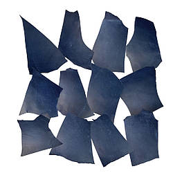 Шкіра натуральна Крейзі Хорс у шматках т.1,4-1,6 мм колір синій