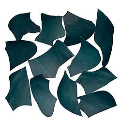 Шкіра натуральна Крейзі Хорс у шматках т.1,4-1,6 мм колір Opal (лазурний)