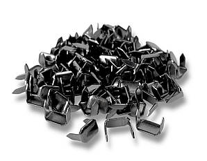 Скоба-затискач для тренчика ременів Туреччина колір темний-нікель упаковка 100шт