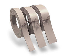 Смуга ремінна з натуральної шкіри ВРХ з лицьовим покриттям колір капучино РОЗМІР НА ВИБІР