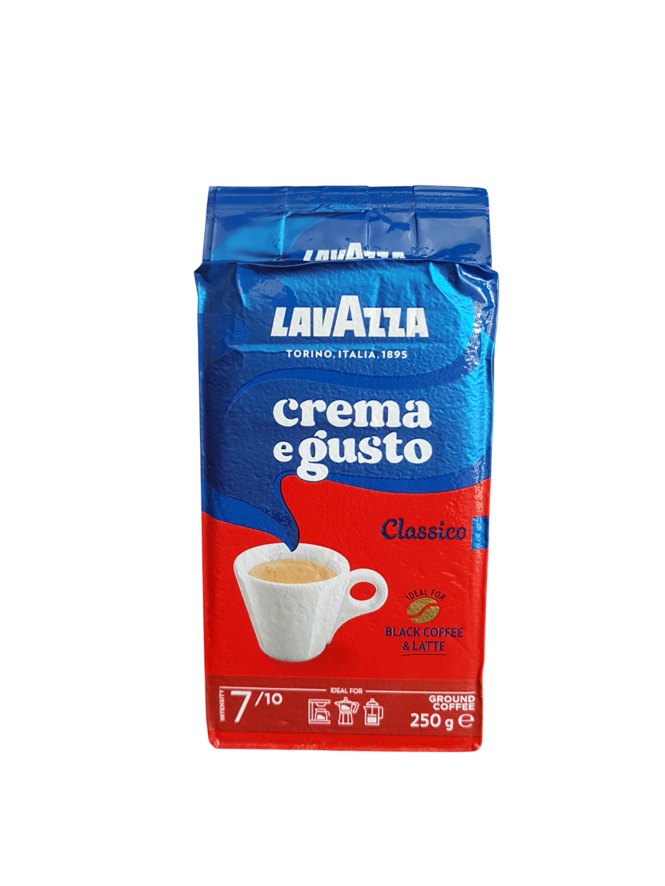 Кава мелена Lavazza Crema e Gusto Classico 250 г у кольоровій упаковці, фото 1
