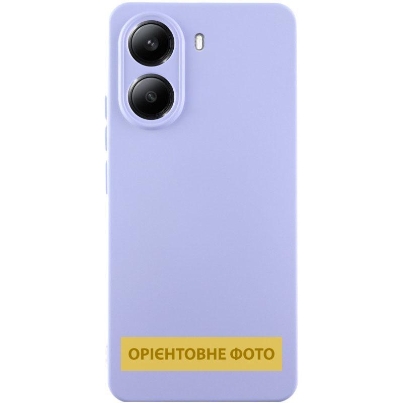 Чохол Silicone Cover Lakshmi Full Camera (AA) для Xiaomi 13T | Мікрофібра Бузковий / Dasheen, фото 1