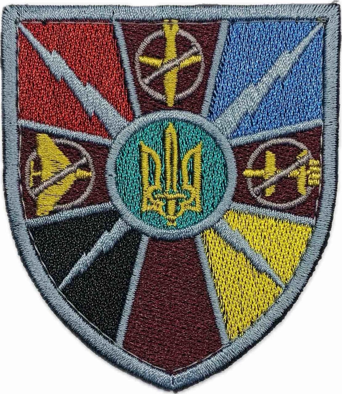 Шеврон Війська РЕБ чорний, фото 1