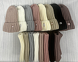 М 89045. Комплект для дівчинки, підлітка: шапка з флісом і хомут, різні кольори 4-15 років, фото 8