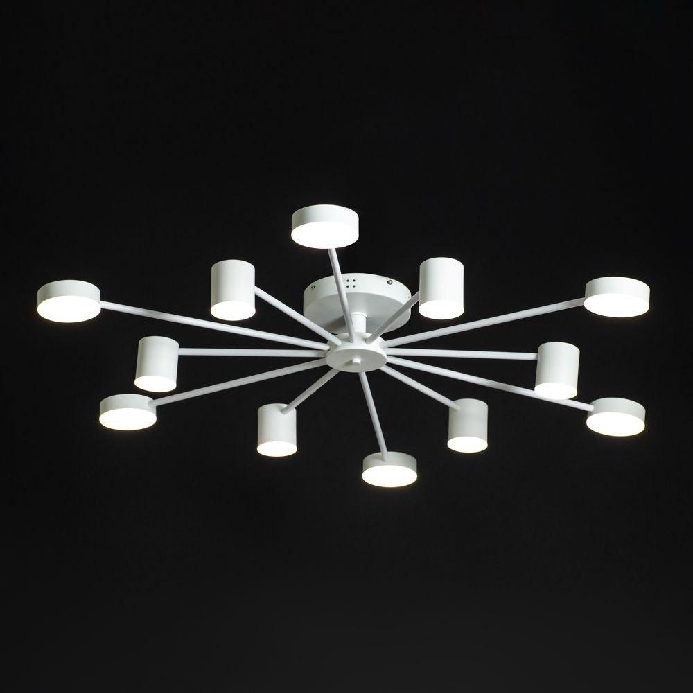 Led люстра біла на 12 модулів 3000-6000К 144Вт IP20 з пультом