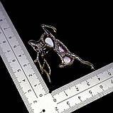 Підвіска. Натуральний гранат родоліт і перл. Срібло 925., фото 2