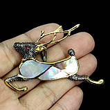 Підвіска. Натуральний гранат родоліт і перл. Срібло 925., фото 3