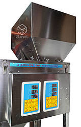 Напівавтоматичний дозатор сипких сумішей NPF-2T-100 Машина для наповнення гранул HUALIAN