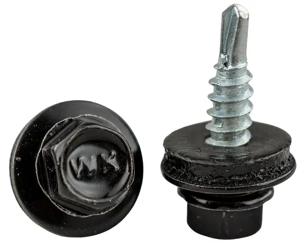 Саморіз покрівельний 48*19 RAL 9005 (250шт), фото 1