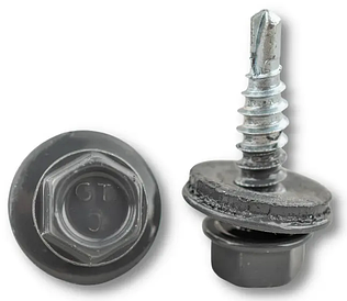 Саморіз покрівельний 48*19 RAL 7024 (250шт)