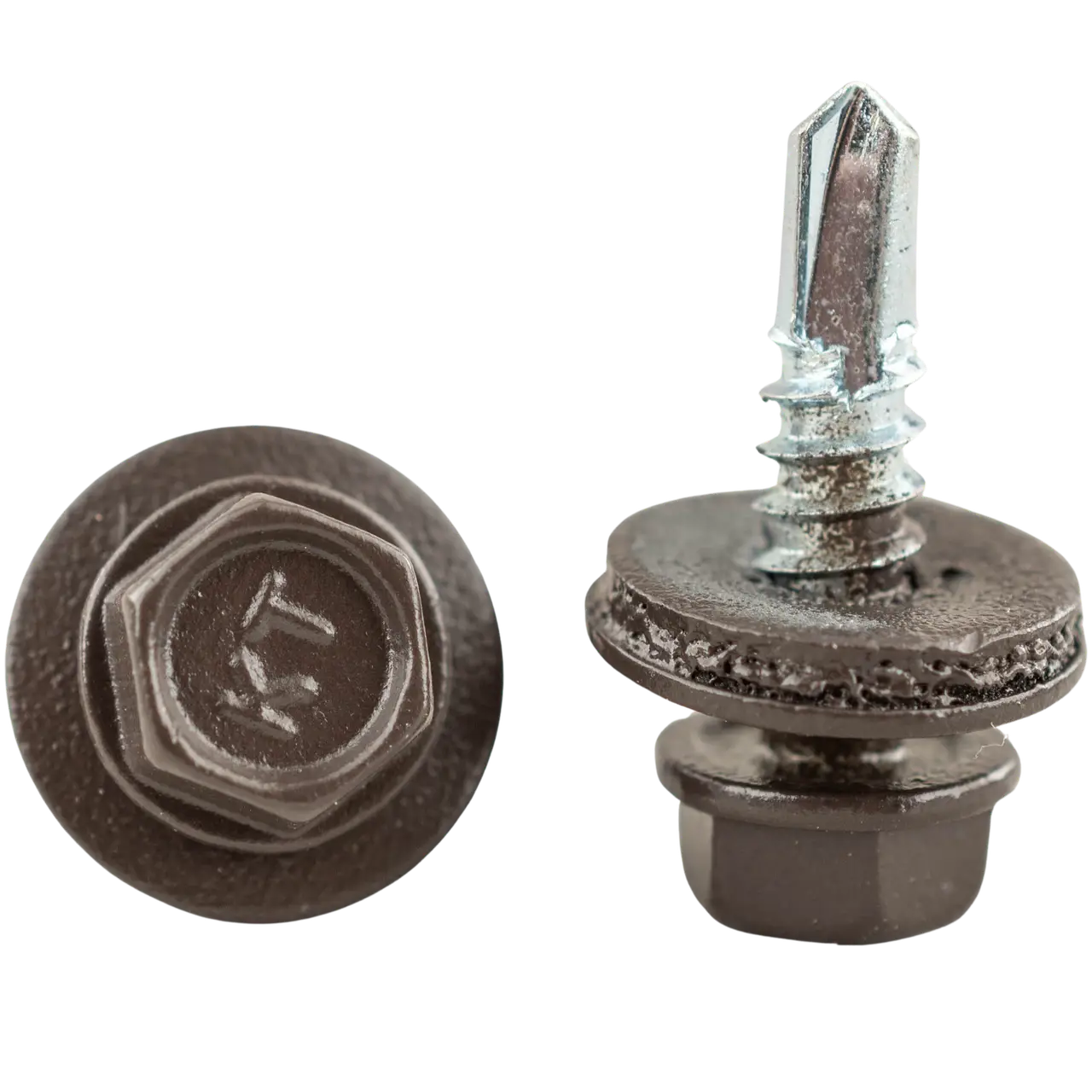 Саморіз покрівельний 48*19 RAL 8019 (250шт), фото 1