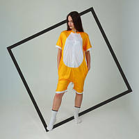 Летний кигуруми лисица с коротким рукавом на пуговицах и с карманами кегуруми 5015